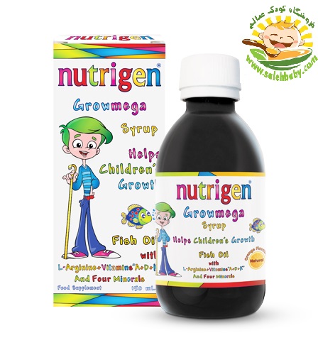 شربت مولتی ویتامین افزایش قد کودک نوتریژن Nutrigen Balik Yagi حاوی روغن ماهی