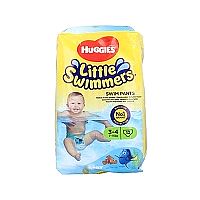 پوشک شنا یکبار مصرف هاگیز سایز 3-4 صورتی/آبی 12 عددی Huggies Little Swimmers